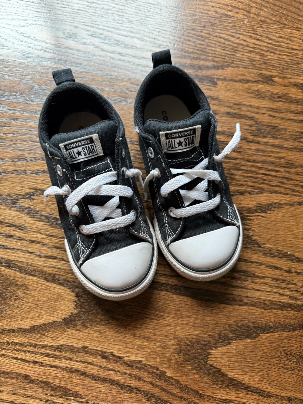 Converse Kids Black and White Low-Top Sneakers